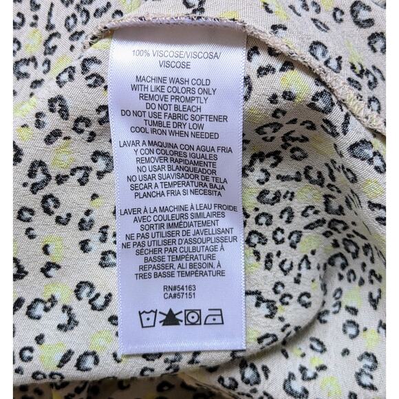 NEW Calvin Klein A-Line Skater Minidress Sundress Leopard Print Size Medium - Picture 12 of 12